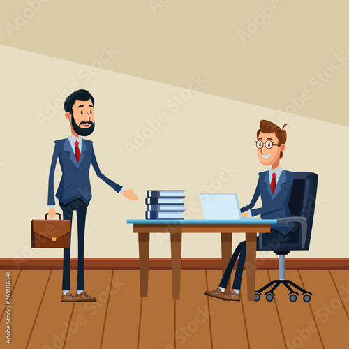 businessmen with briefcase