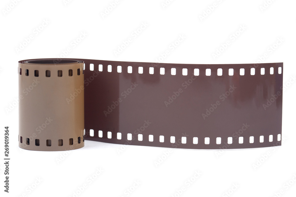 35mm filmstrip on white background