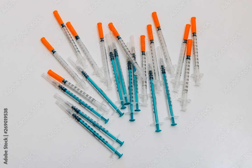Treatment against addiction. Vaccination of people. Insulin injection Treatment against addiction. Vaccination of people. Insulin injection