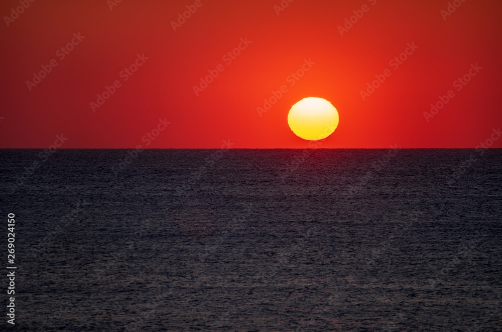 Sonnenuntergang  - Nordsee - Dänemark