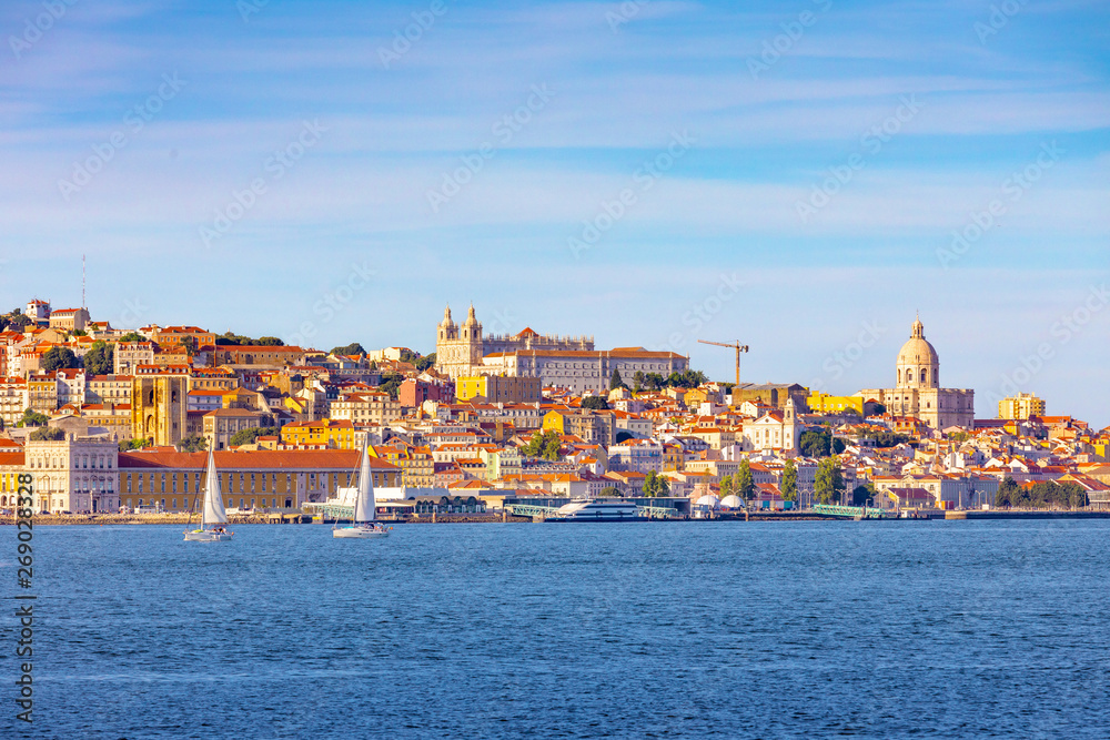 Lisbon, Portugal skyline on the Tagus River