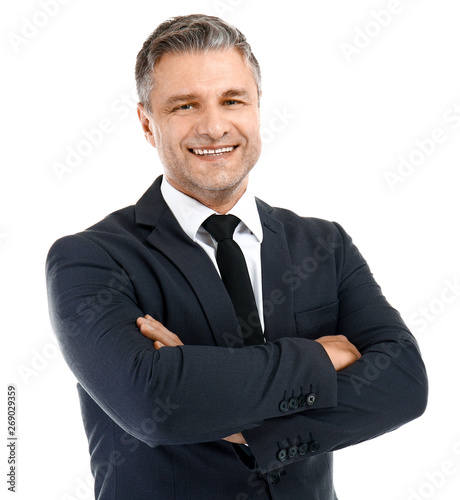 Portrait of handsome mature...