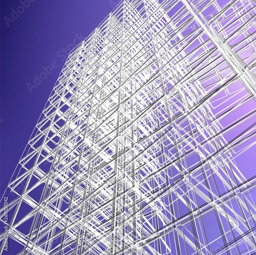 Abstract modern architecture