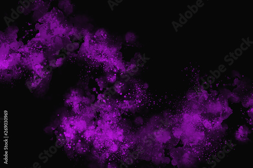 Abstract violet color design on dark background