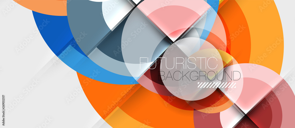 Geometric design abstract background - circles Geometric design abstract background - circles