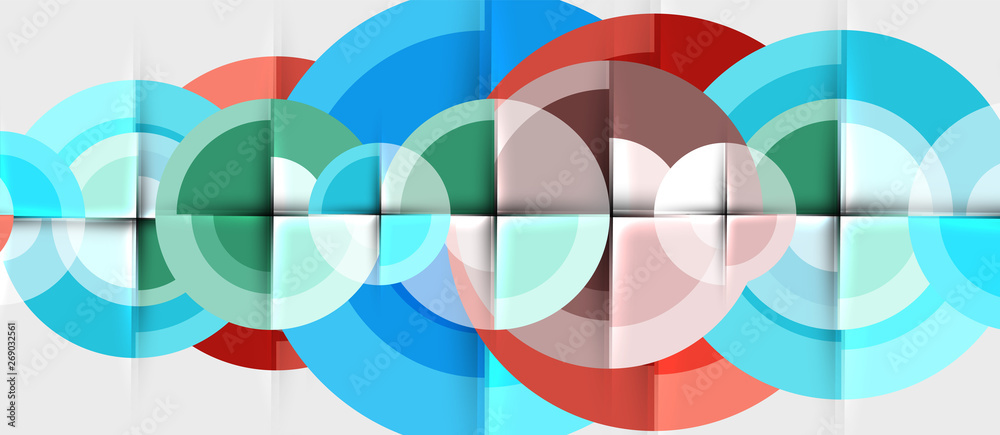Geometric design abstract background - circles Geometric design abstract background - circles