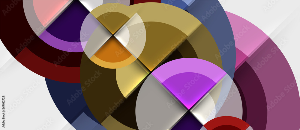 Geometric design abstract background - circles Geometric design abstract background - circles