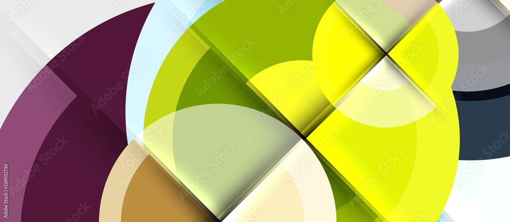 Geometric design abstract background - circles