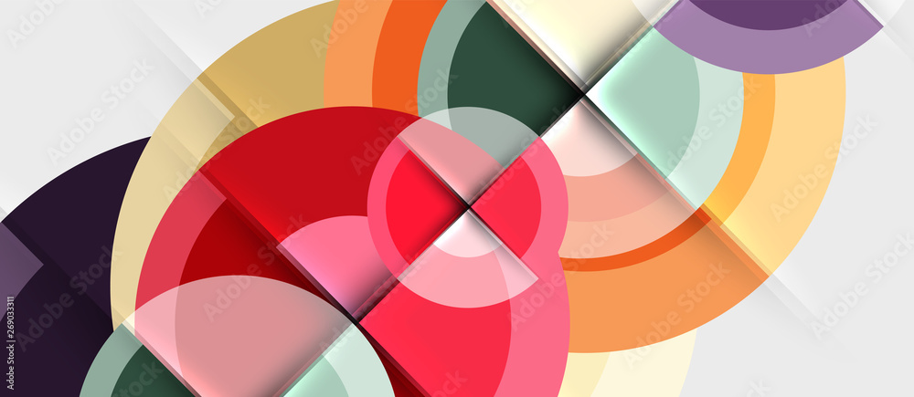 Geometric design abstract background - circles Geometric design abstract background - circles
