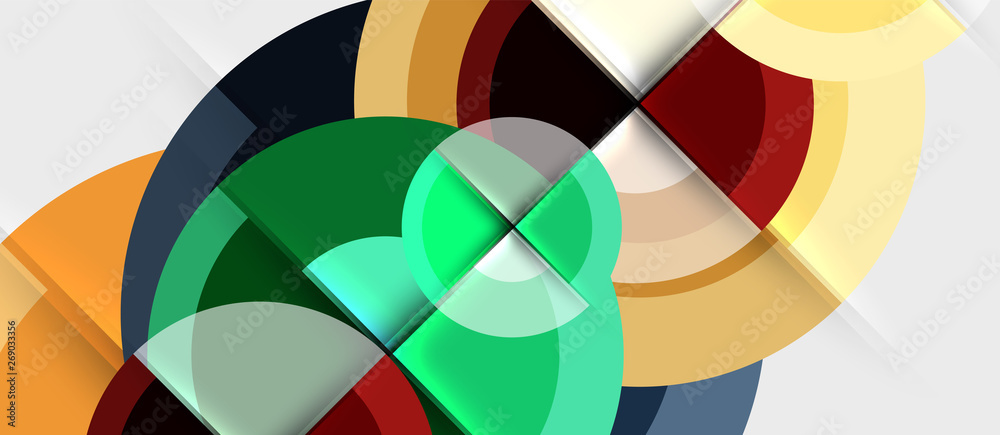 Circular geometrical design template Circular geometrical design template