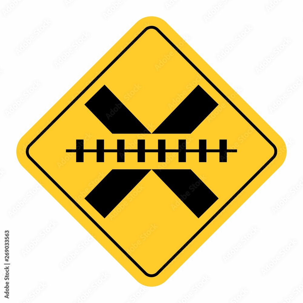 no-barrier-railway-cross-traffic-sign-stock-vector-adobe-stock