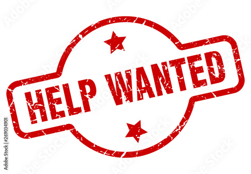 help wanted stamp