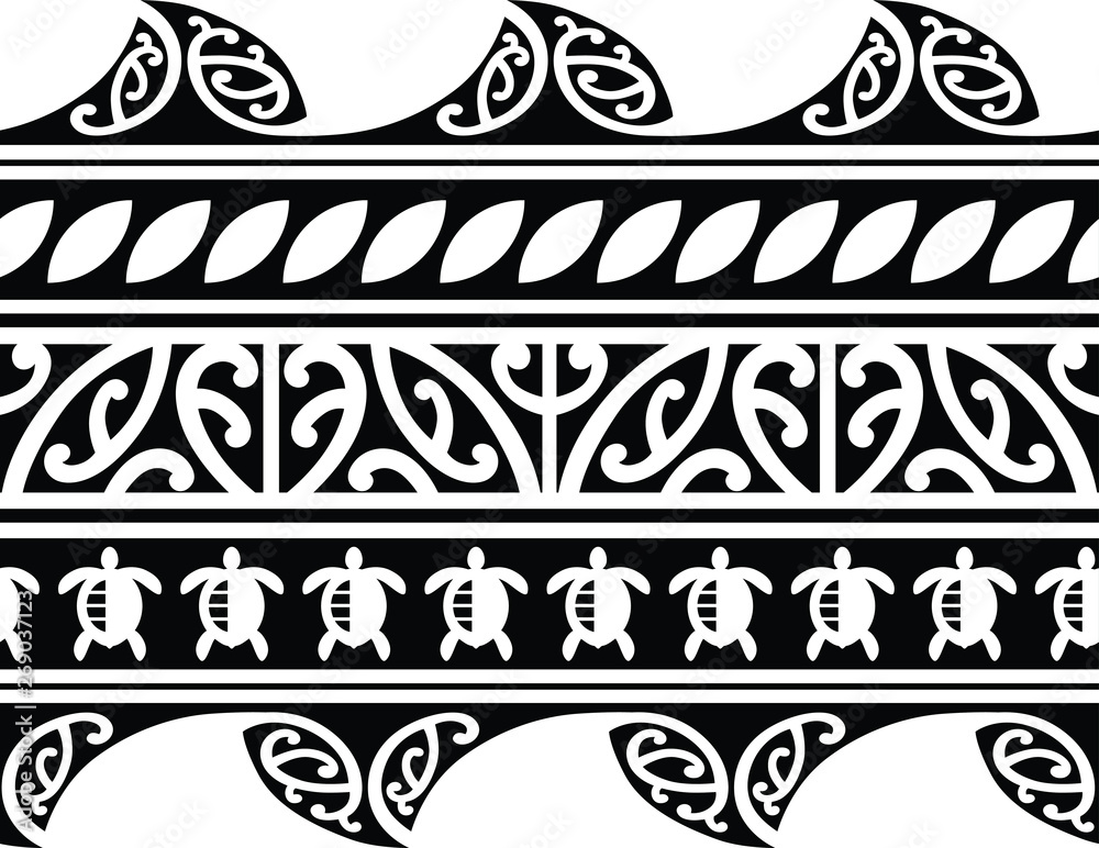 Buy Hawaiian Arm Band Tattoo Stencil Polynesian Tattoo Flash Art Polynesian  Tribal Flash Print Online in India - Etsy