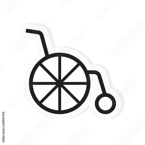 wheelchair icon- vector illustration
