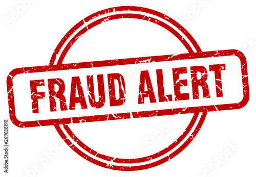 fraud alert grunge stamp