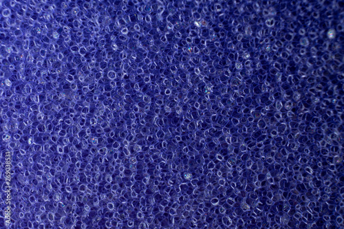 The Dark black-violet surface of the washcloth