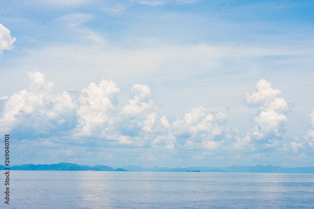 Perfect beautiful seascape sky with cloud