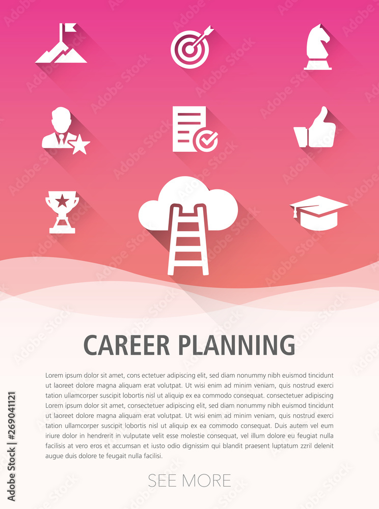 CAREER PLANNING ICON SET