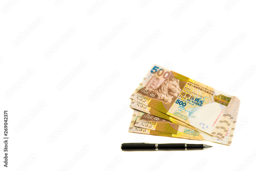 Hongkong various value money note Hongkong various value money note