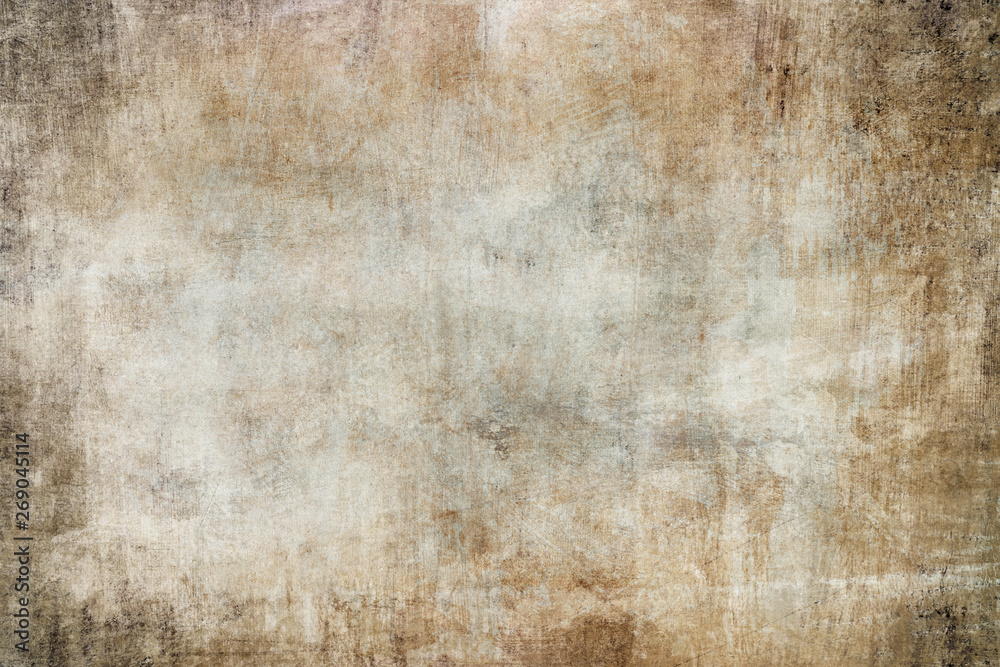 Fototapeta premium grungy painting draft on canvas background or texture