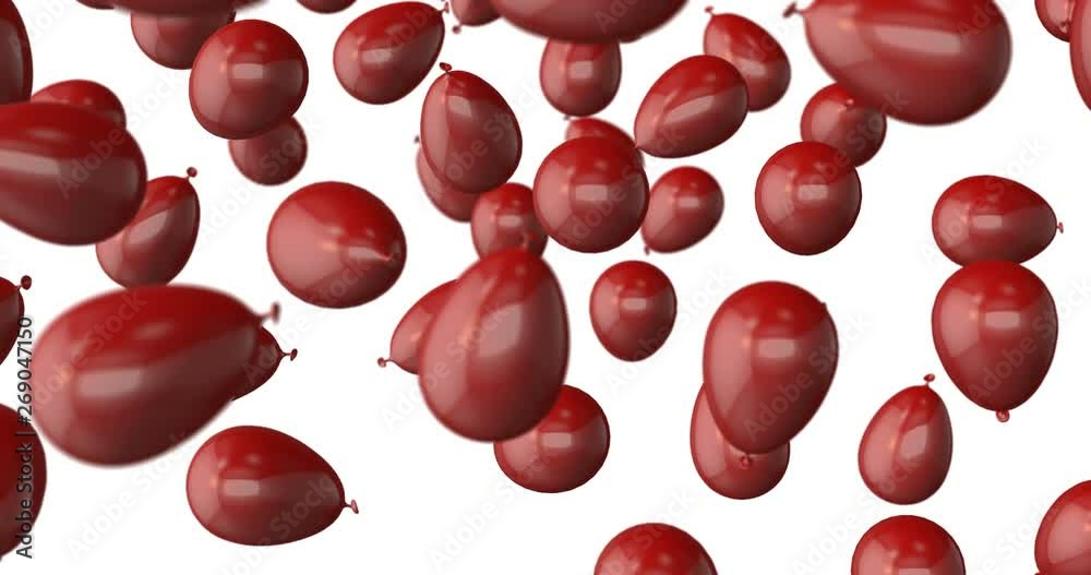 red balloon falling slow motion red balloon falling slow motion