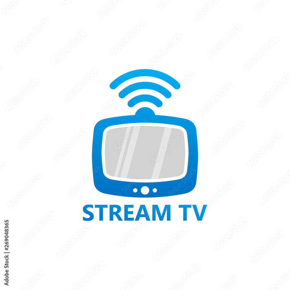 Stream Television Logo Template Design Vector, Emblem, Design Concept, Creative Symbol, Icon Stream Television Logo Template Design Vector, Emblem, Design Concept, Creative Symbol, Icon