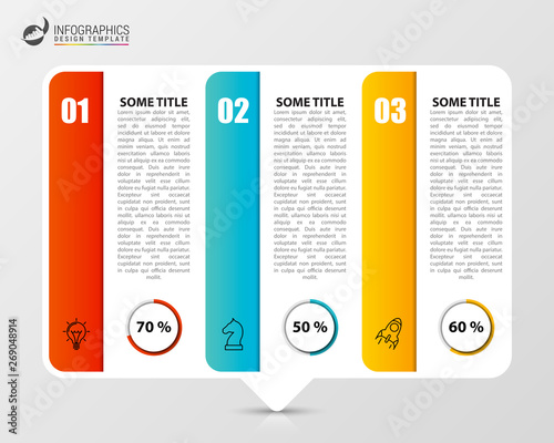 Infographic design template. Creative concept with 3 steps