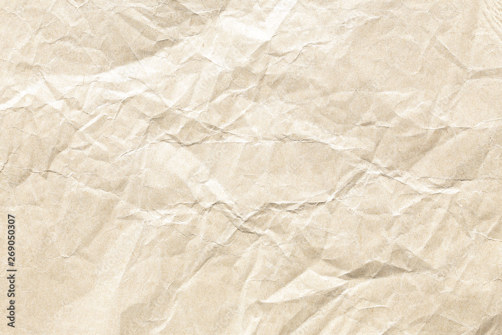 Old Crumpled brown paper texture