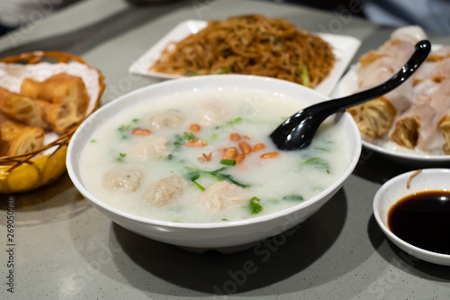 Congee (Hong Kong Food), Ocean Empire, Lock Rd, Tsim Sha Tsui, Hong Kong.