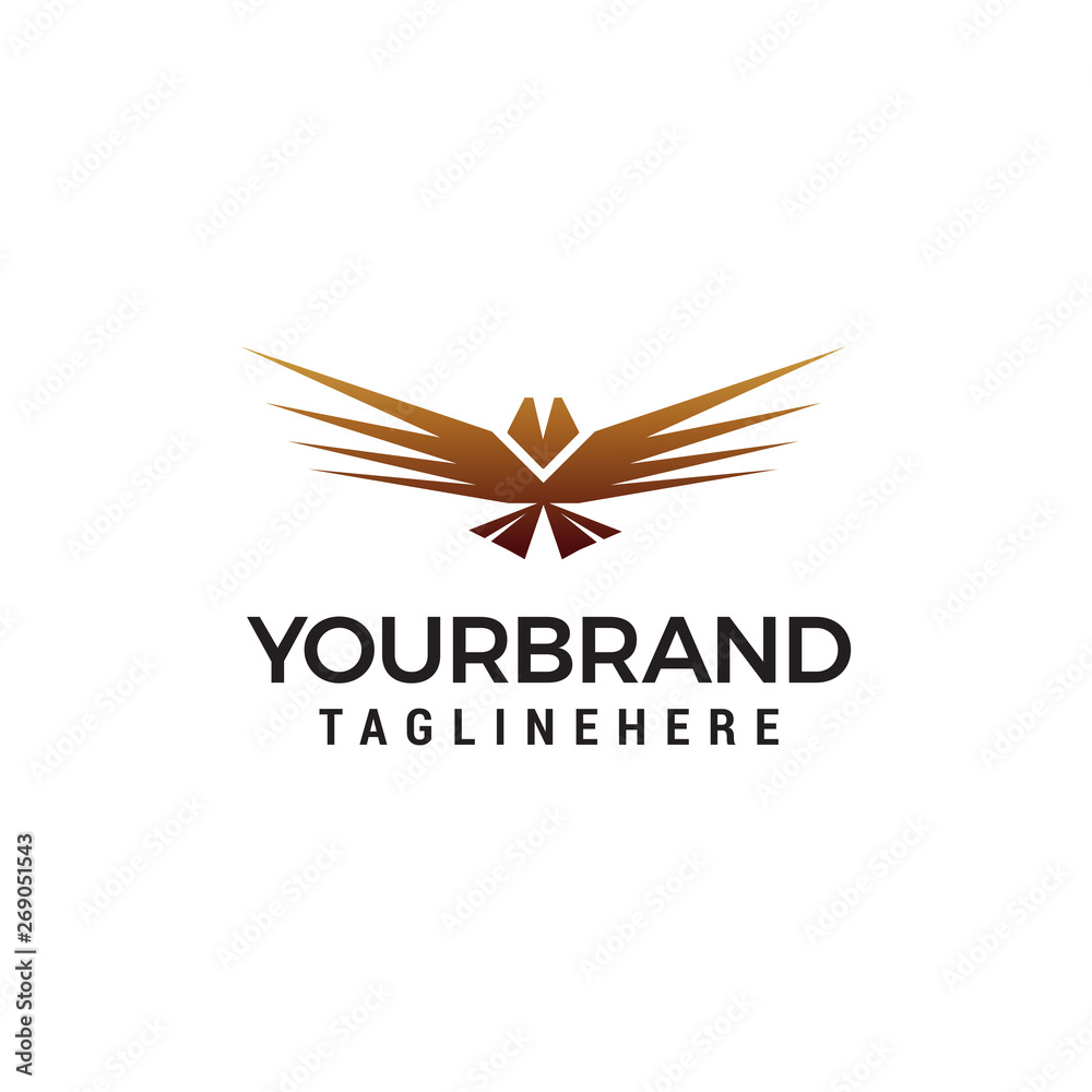 wing eagle abstract logo design concept template vector wing eagle abstract logo design concept template vector