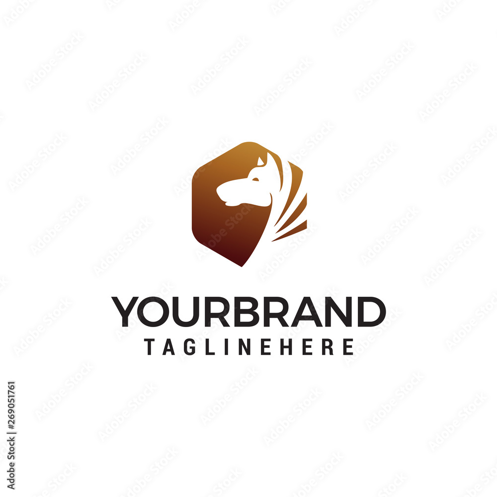 head horse logo design concept template vector head horse logo design concept template vector