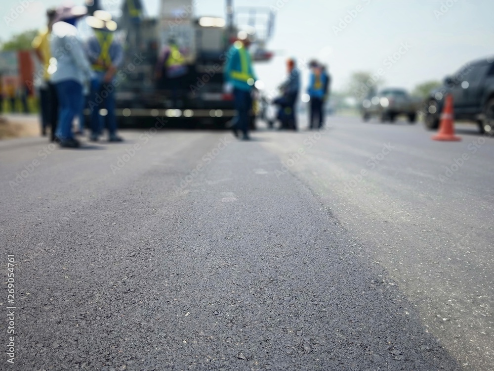 Road maintenance by burning old materials and improving quality Road maintenance by burning old materials and improving quality