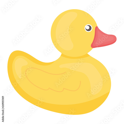 little ducky toy entertainment square frame and birthday elements vector illustraitor photo