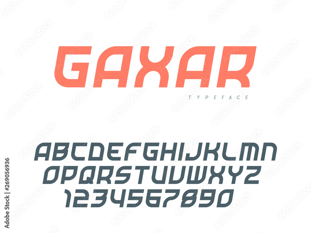 Latin uppercase alphabet letters and numbers. Abstract font. Vector illustration Latin uppercase alphabet letters and numbers. Abstract font. Vector illustration