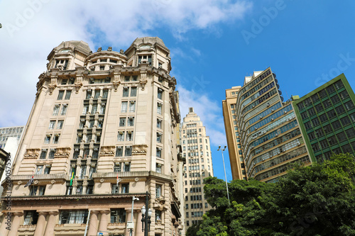 Sao Paulo downtown with 2nd Instance Court and modern buidings in Sao Paulo, Brazil