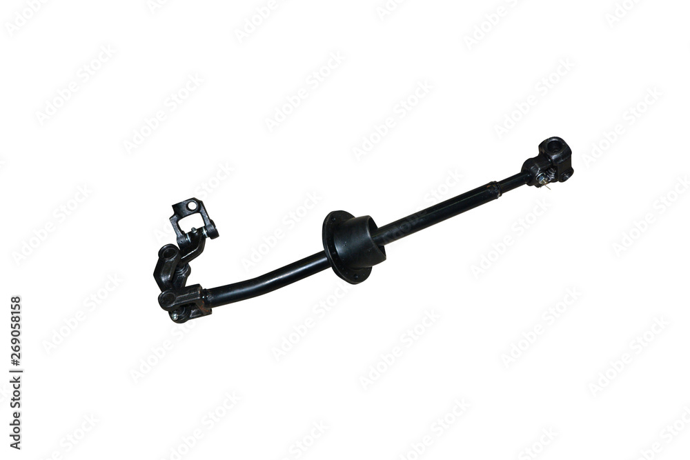 propeller shaft of a vehicle on a white background propeller shaft of a vehicle on a white background
