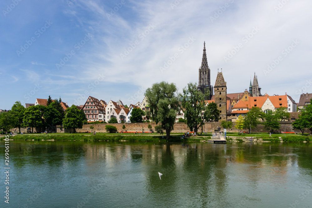 Panorama of Ulm with cathedral Baden-Wurttemberg Germany Panorama of Ulm with cathedral Baden-Wurttemberg Germany