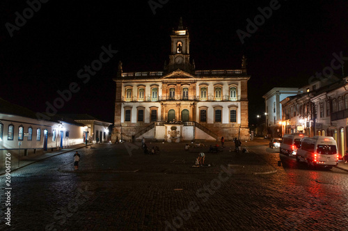 Museum of the Inconfidência in Tiradentes Square at night, Ouro Preto, Minas Gerais, Brazil                                © Appreciate