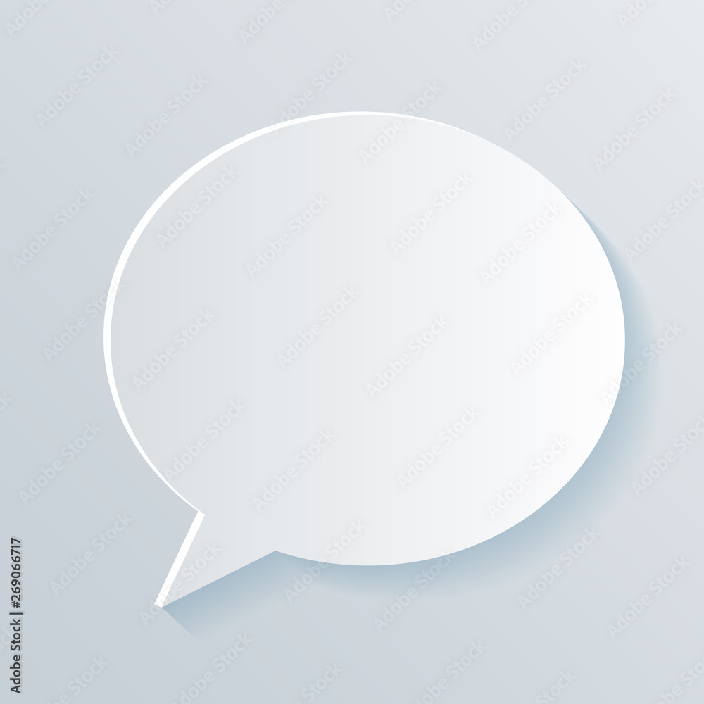 Chat bubble sign. Communication concept. Paper style. Chat bubble sign. Communication concept. Paper style.