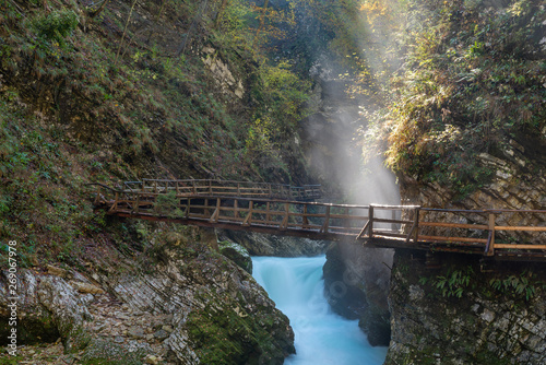 Vintgar gorge in Bled, Slovenia