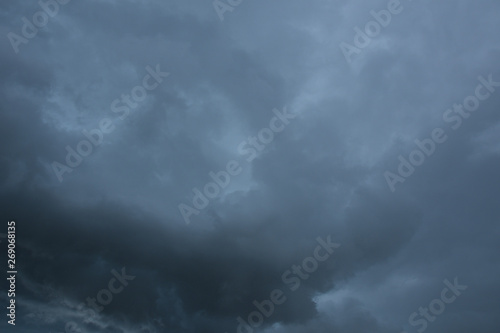  Dramatic thundercloud gray clouds during rain background