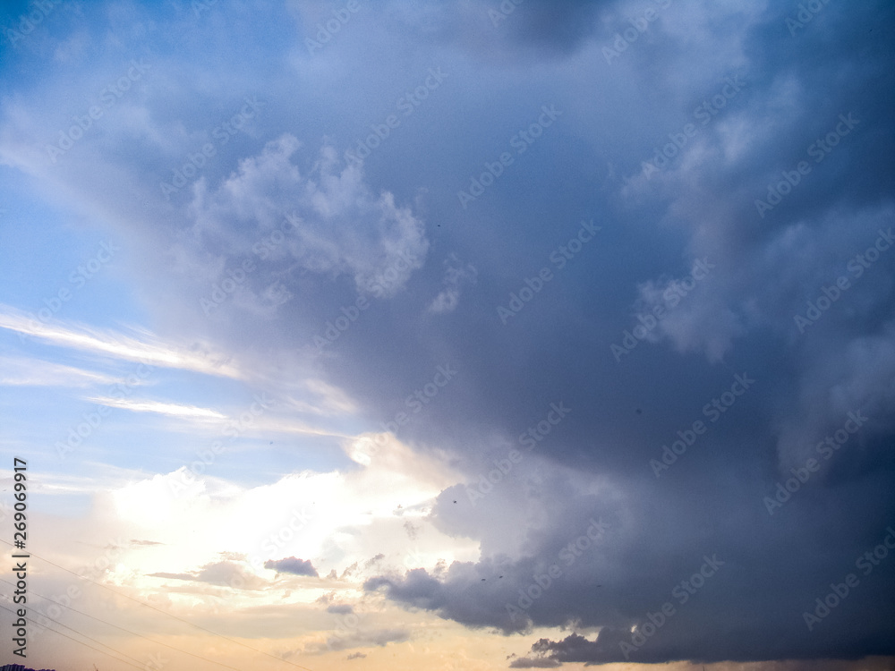 Obraz premium blue sky with clouds