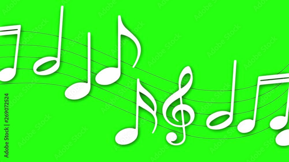 Various Flowing Musical Notes Various Flowing Musical Notes