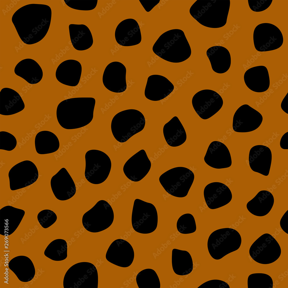 Simple seamless pattern with leopard print. Vector illustration. Simple seamless pattern with leopard print. Vector illustration.