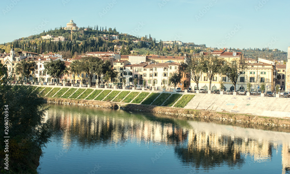 Verona bridge river park