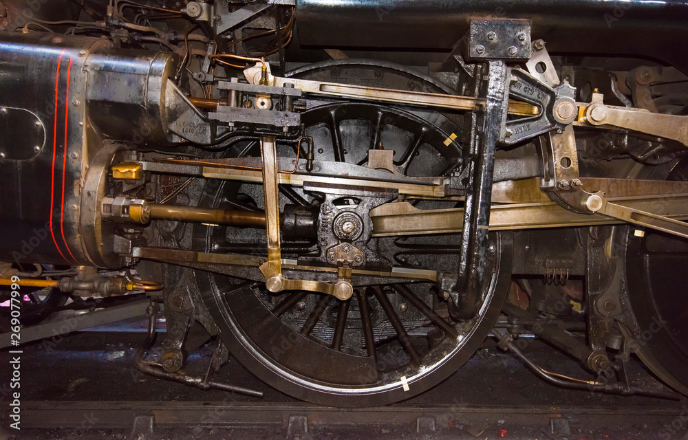 Detail Steam train wheels (dark) Detail Steam train wheels (dark)