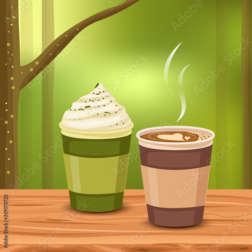 Aromatic coffee in the freshness
