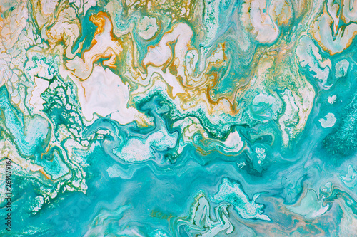 Abstract colorful background. Fluid Art. Marble texture © Olena Bloshchynska