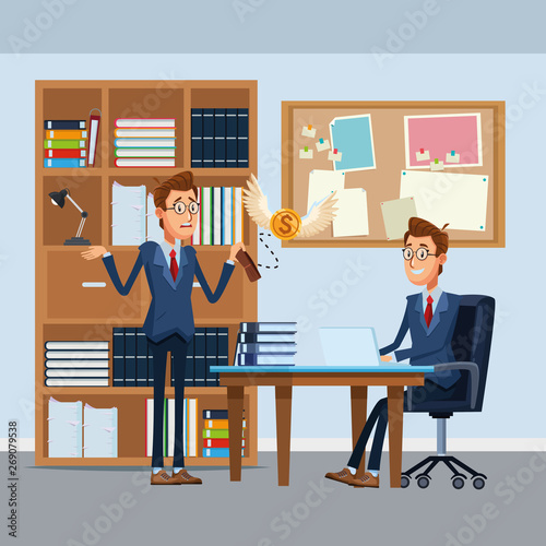 businessmen with briefcase