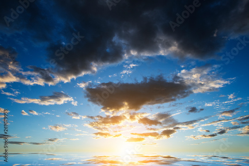 blue sky with clouds